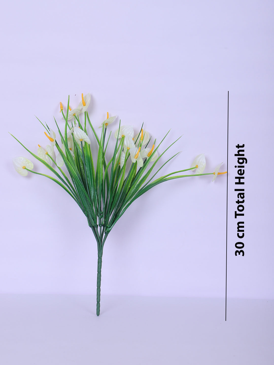 1 Foot Faux White Calla Lily Flower Bouquets without Vase- Pack of 3- Premium Artificial Flowers For Home and Interior Decor for indoor and outdoor use 