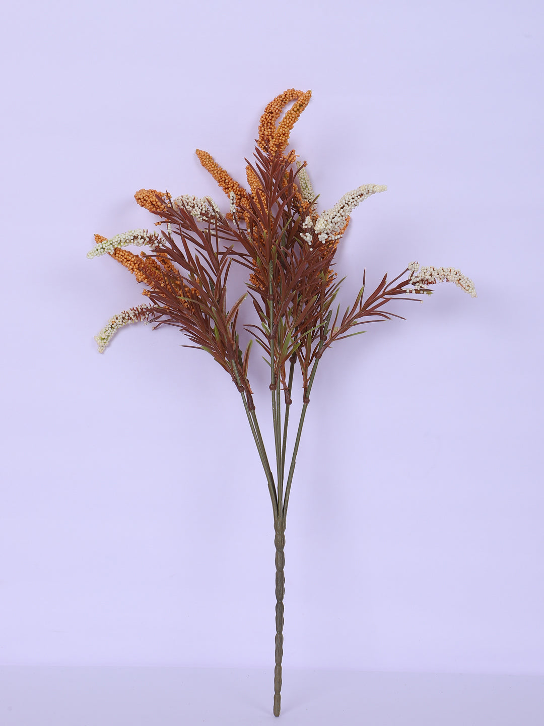 1 Foot Luxe Artificial Autumn White Hogla Flower Bouquets without Vase- Pack of 3- Faux Artificial Flowers for Home and Interior Decor for indoor and outdoor use 