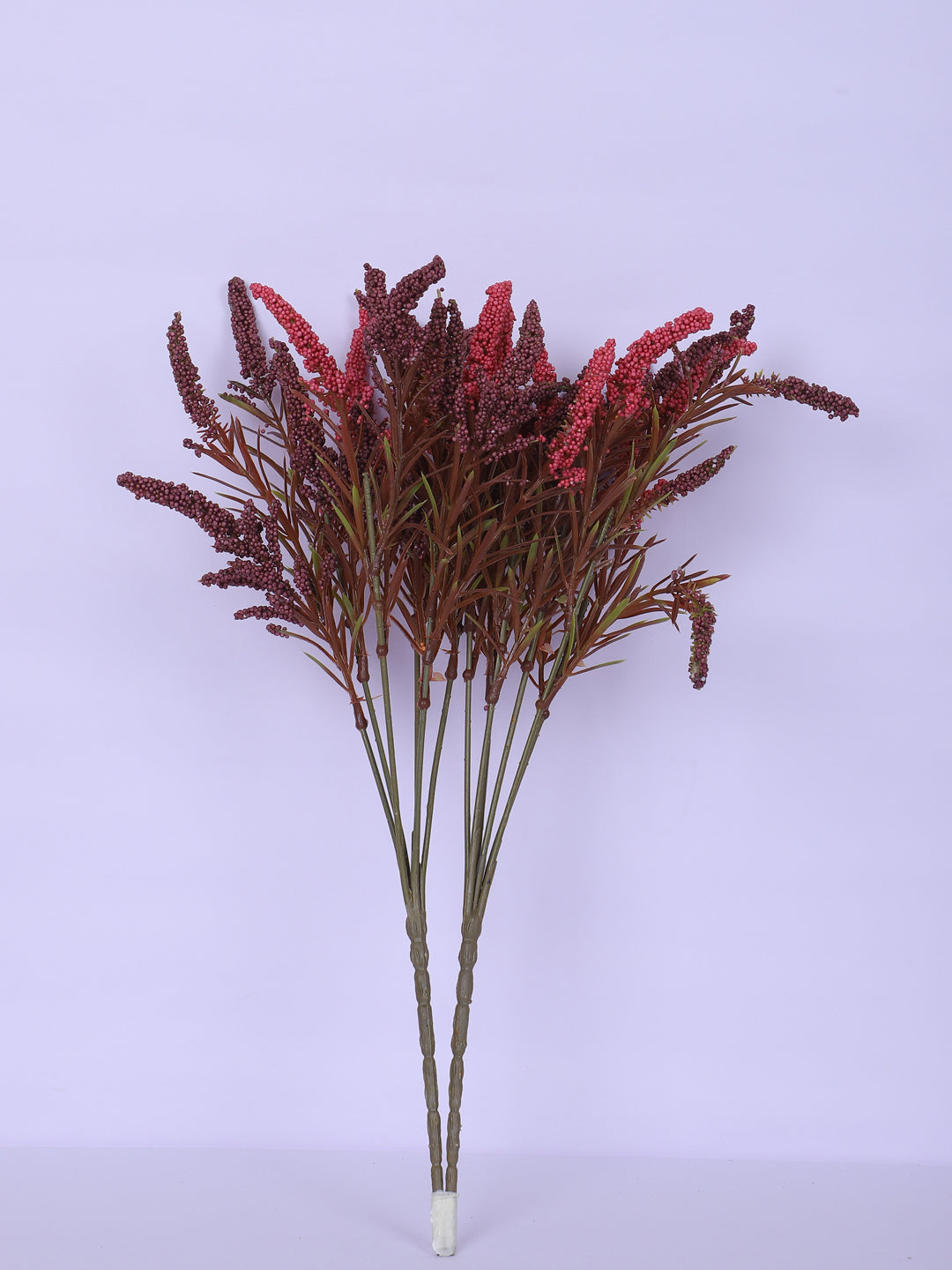 1 Foot Luxe Artificial Brown Hogla Flower Bouquets without Vase- Pack of 3- Faux Artificial Flowers for Home and Interior Decor for indoor and outdoor use 