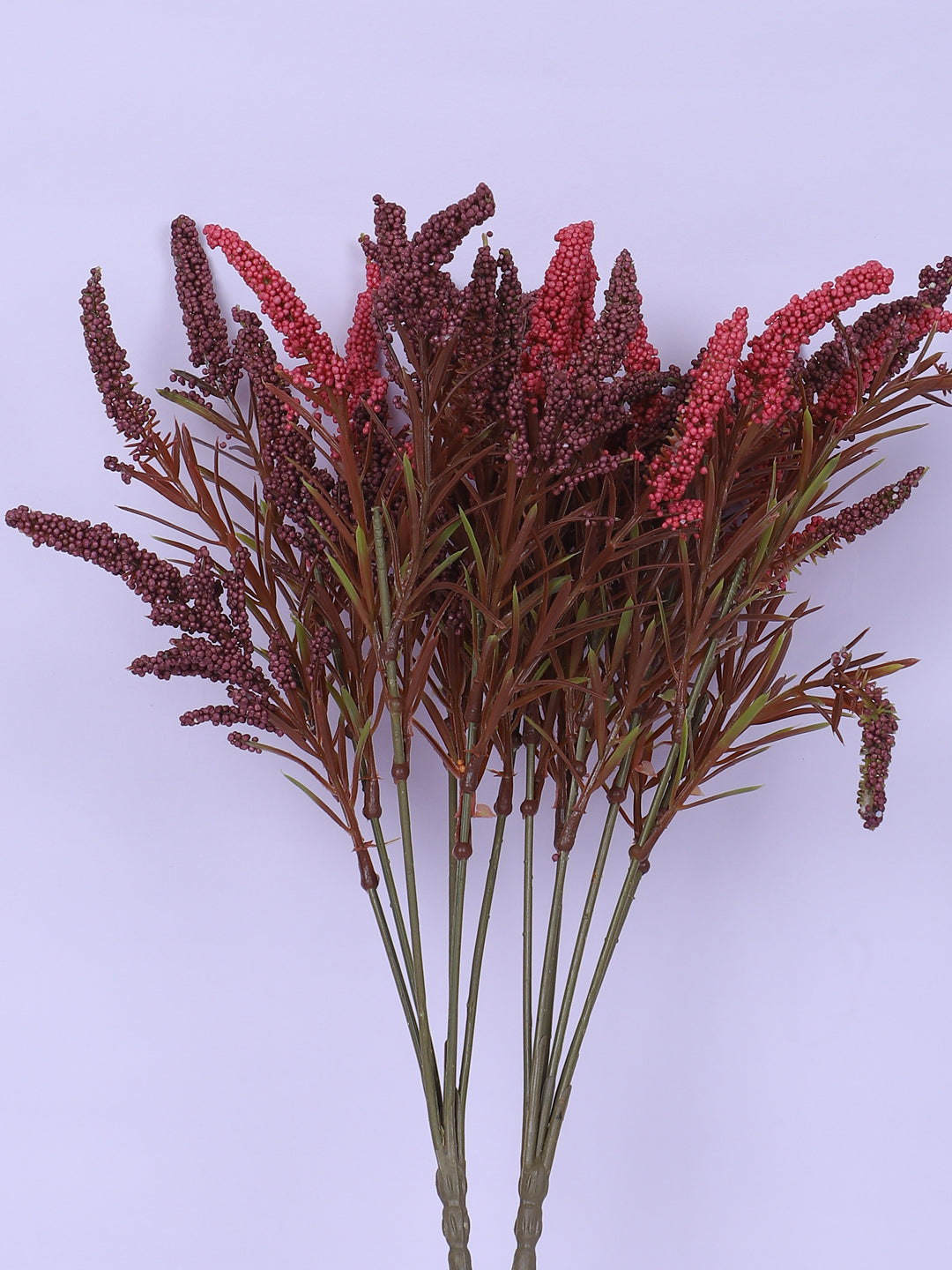 1 Foot Luxe Artificial Brown Hogla Flower Bouquets without Vase- Pack of 3- Faux Artificial Flowers for Home and Interior Decor for indoor and outdoor use  