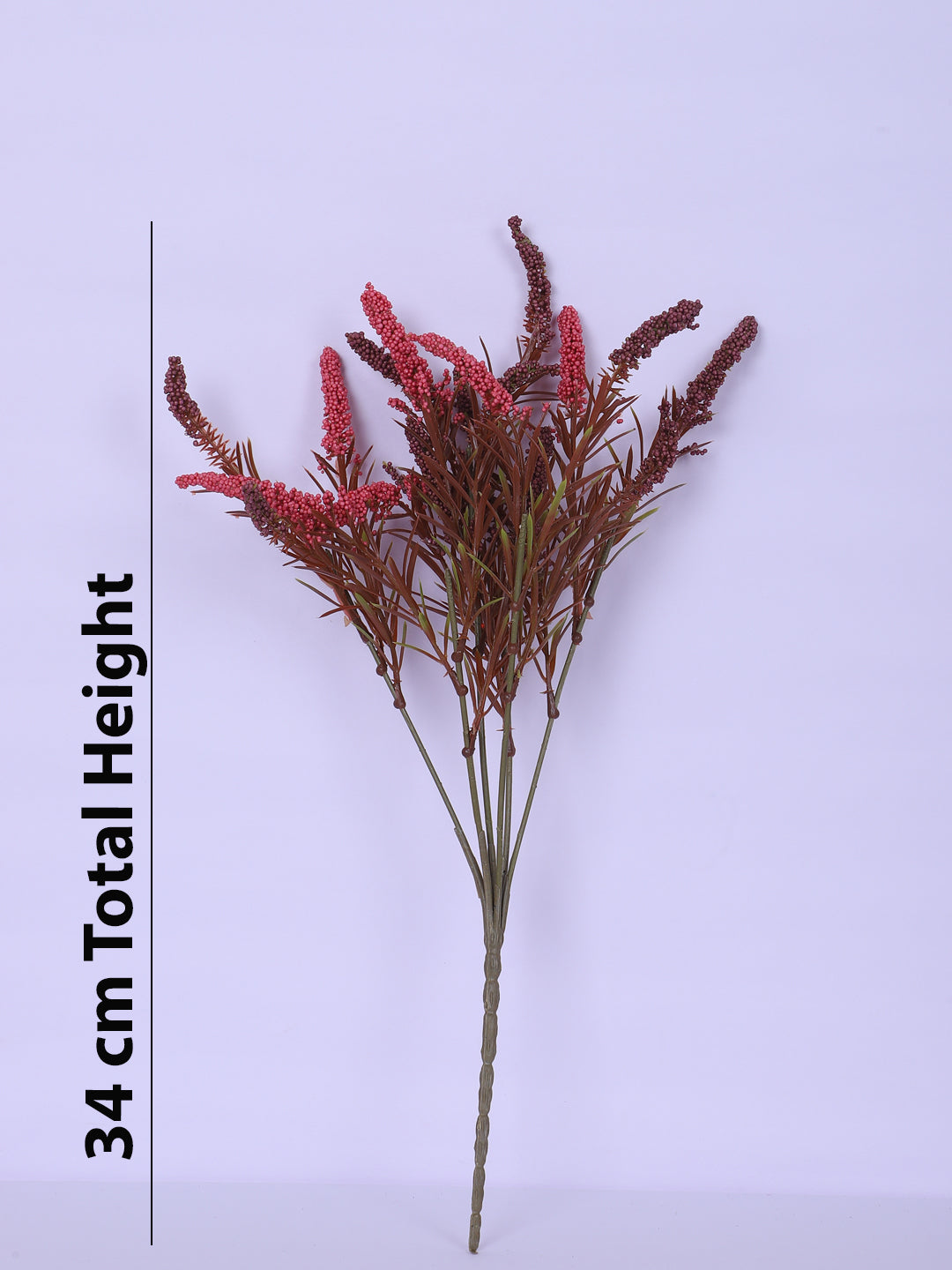 1 Foot Luxe Artificial Brown Hogla Flower Bouquets without Vase- Pack of 3- Faux Artificial Flowers for Home and Interior Decor for indoor and outdoor use  