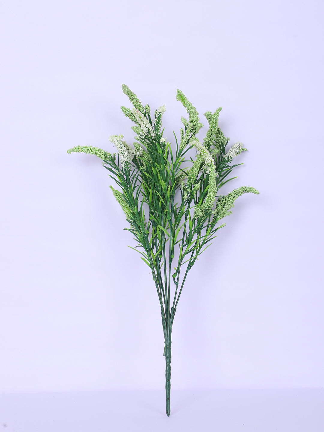 1 Foot Luxe Artificial Green Hogla Flower Bouquets without Vase- Pack of 3- Faux Artificial Flowers for Home and Interior Decor for indoor and outdoor use 