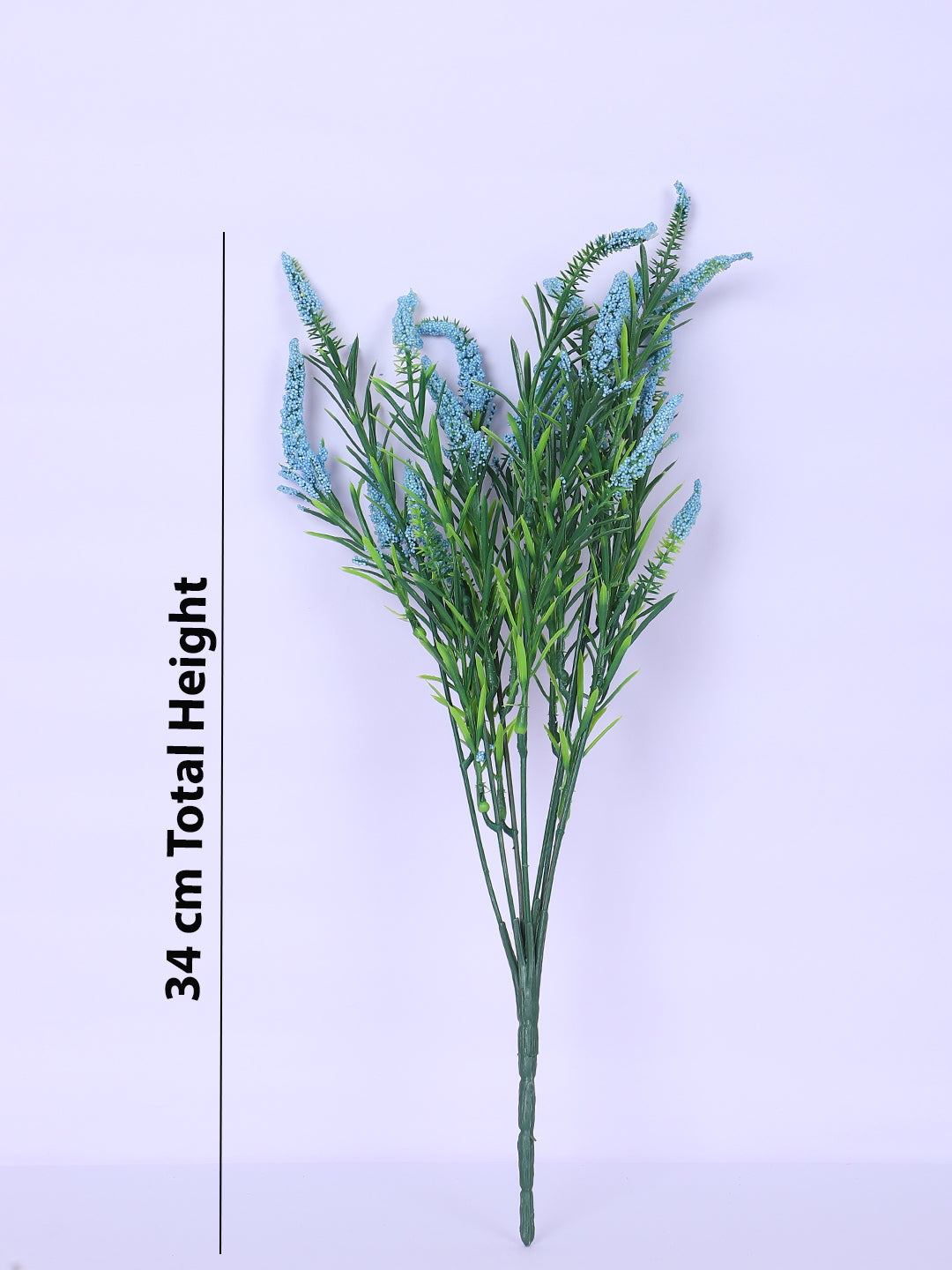 1 Foot Luxe Faux Blue Hogla Flower Bouquets without Vase- Pack of 3- Faux Artificial Flowers for Home and Interior Decor for outdoor and indoor use 