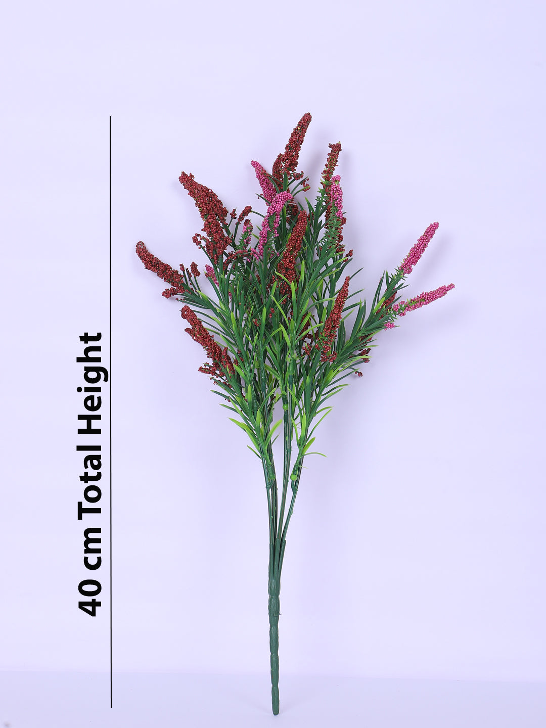 1 Foot Luxe Faux Brown Hogla Flower Bouquets without Vase- Pack of 3-  Fuax Flowers for Home and Interior Decor for indoor and outdoor use 