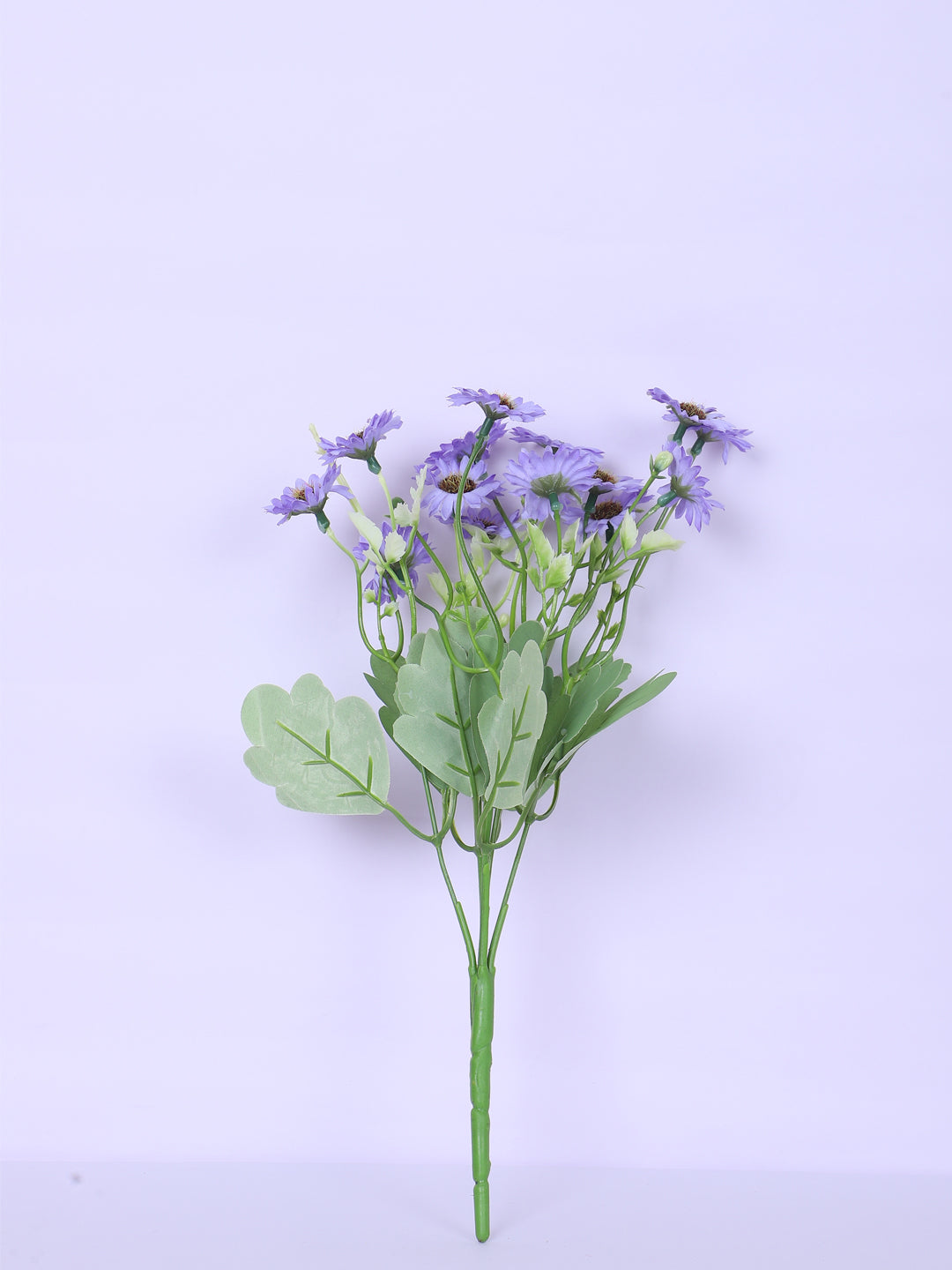 1 Foot Premium Artificial Blue Daisy Flower Bouquets without Vase -Pack of 3- Faux Flowers for Home and Interior Decor for indoor and outdoor use 