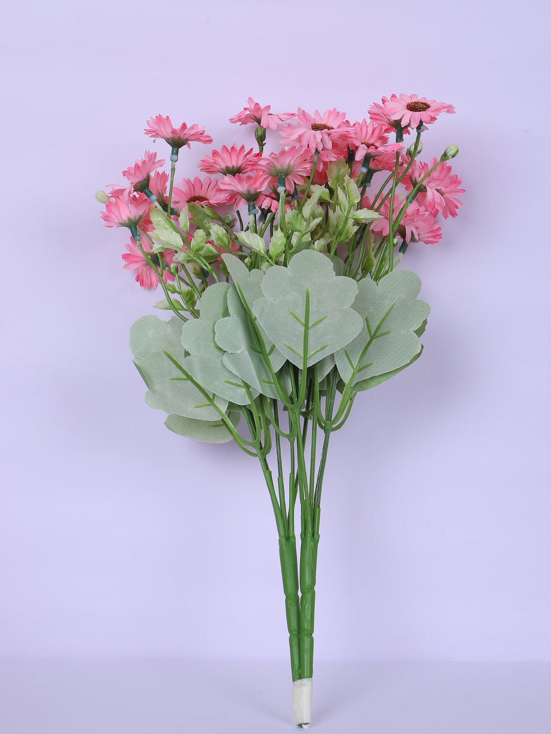 1 Foot Premium Artificial Pink Daisy Flower Bouquets without Vase -Pack of 3- Faux Flowers for Home and Interior Decor 