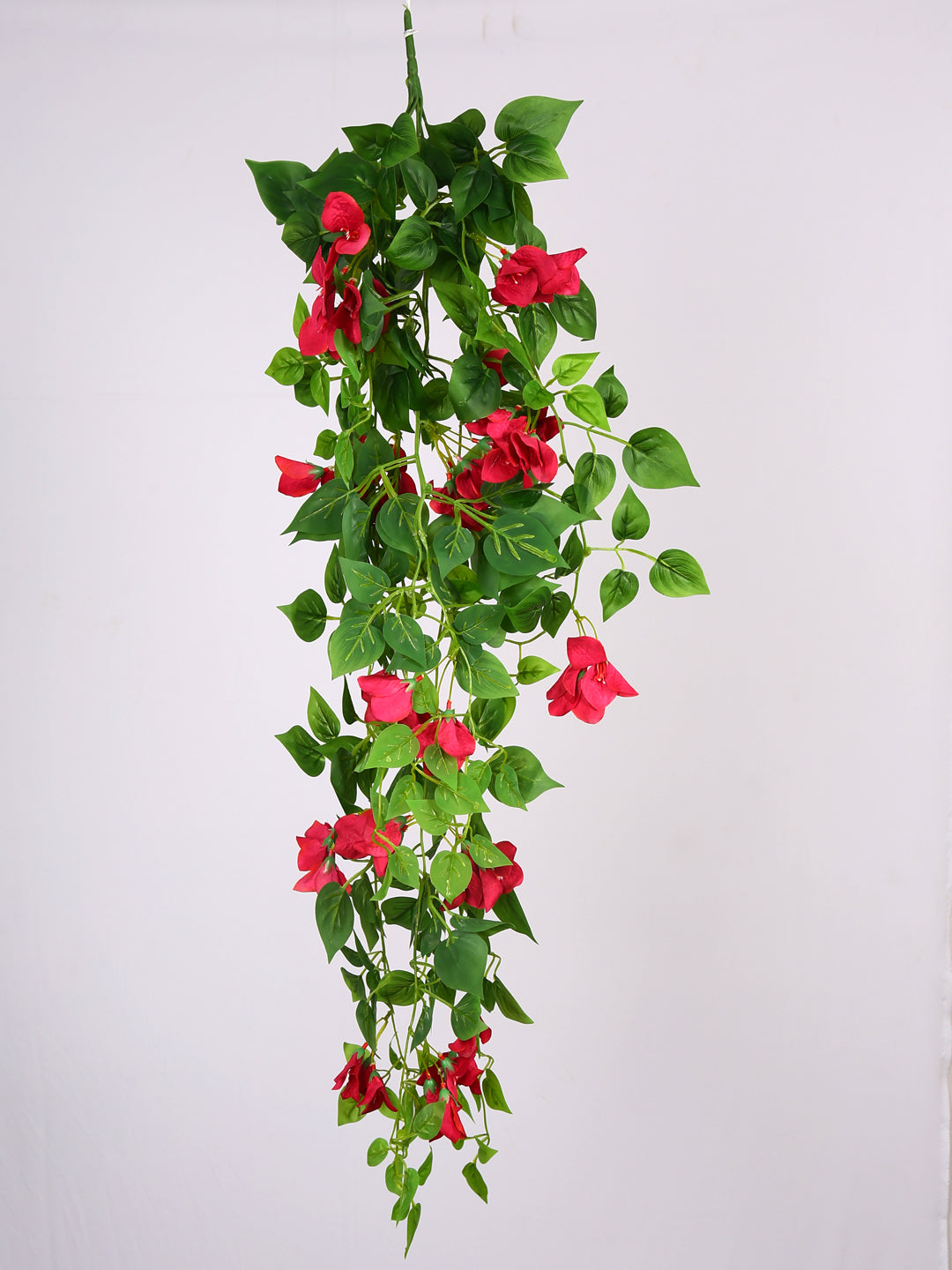 2.5 Feet Artificial Pink Bougainvillea Flower Hanging Plant without Pot - Premium Artificial Hanging Plant for Home and Interior Decor for indoor and outdoor use