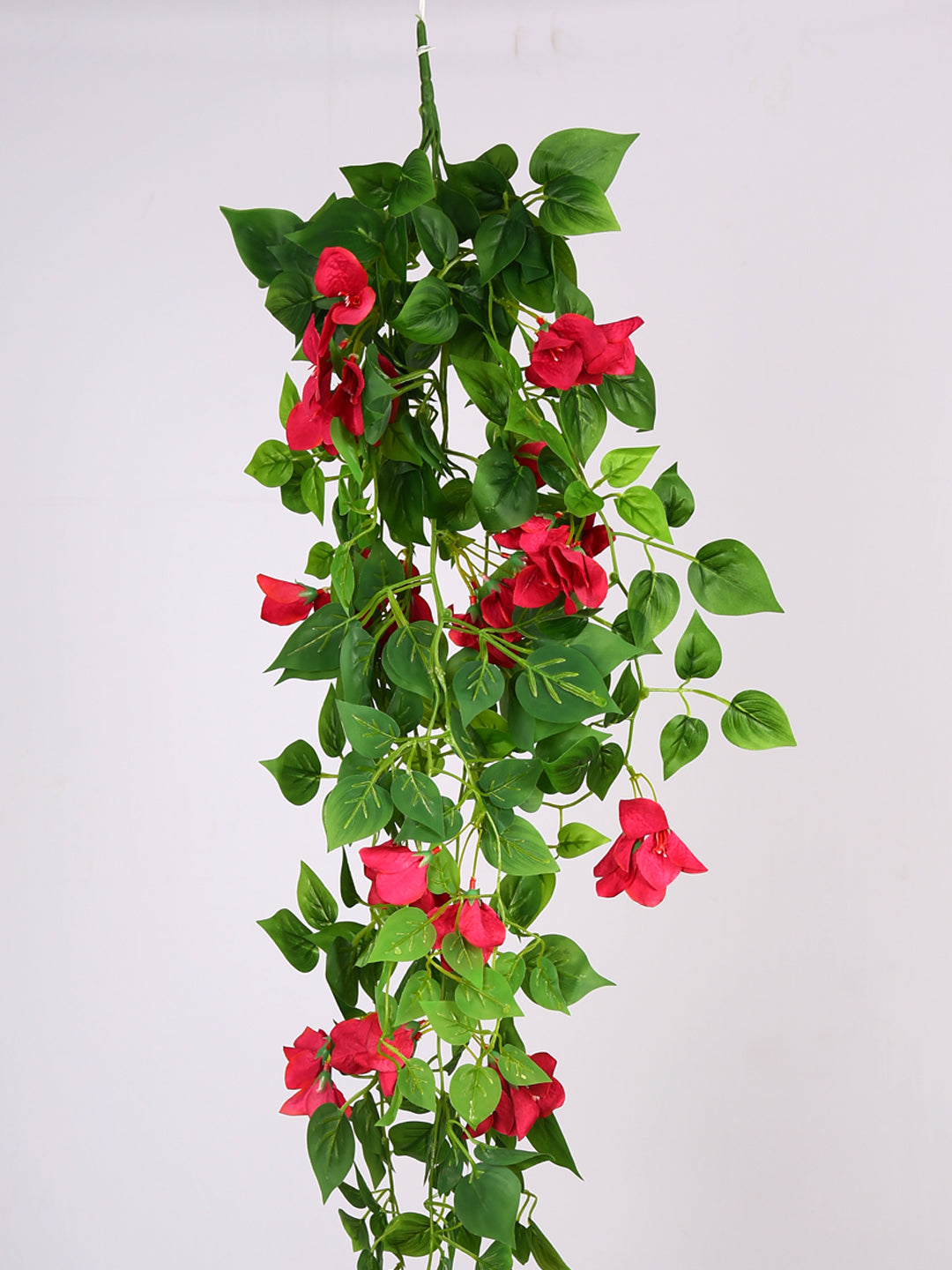 2.5 Feet Artificial Pink Bougainvillea Flower Hanging Plant without Pot - Premium Artificial Hanging Plant for Home and Interior Decor for indoor and outdoor use