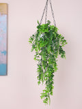 2.6 Feet Premium Artificial Green Eucalyptus Hanging Plants - Pack of 2- Premium Artificial Hanging Plant for Home and Office Decor for indoor and outdoor use 