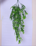 2.6 Feet Premium Artificial Green Eucalyptus Hanging Plants - Pack of 2- Premium Artificial Hanging Plant for Home and Office Decor for indoor and outdoor use 