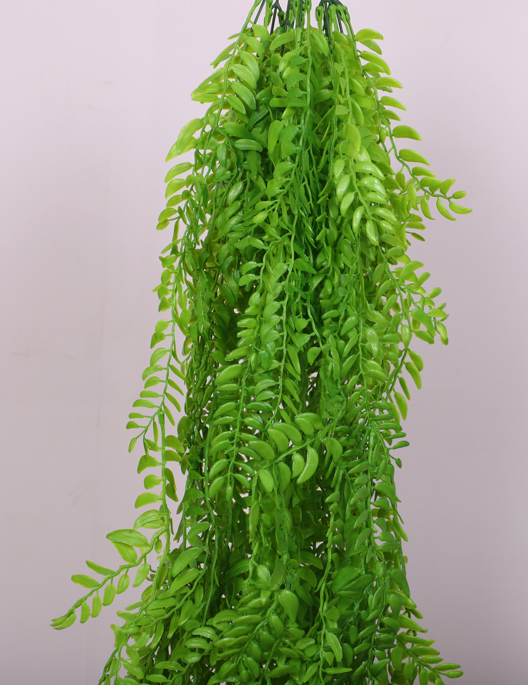 2.6 Feet Premium Artificial Hanging Green Creeper Plants without Pot- Set of 2- Faux Artificial Hanging Plants for Home and Office Decor for indoor and outdoor use