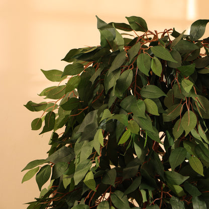 Artificial Green Ficus Plant for Home Décor – Realistic Indoor Plant (With Pot, 7 Feet)