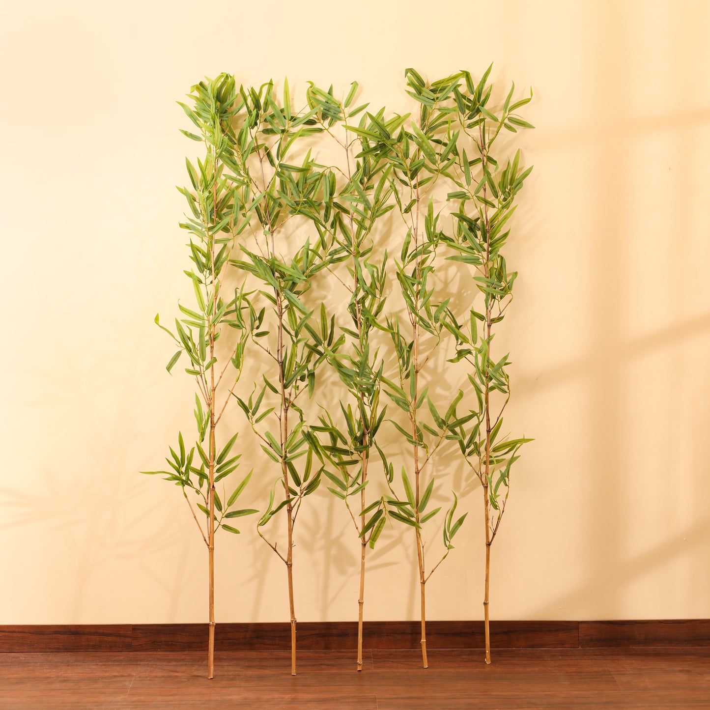 Artificial Bamboo Plant – Set of 5 Sticks – With Pot (5 Feet)