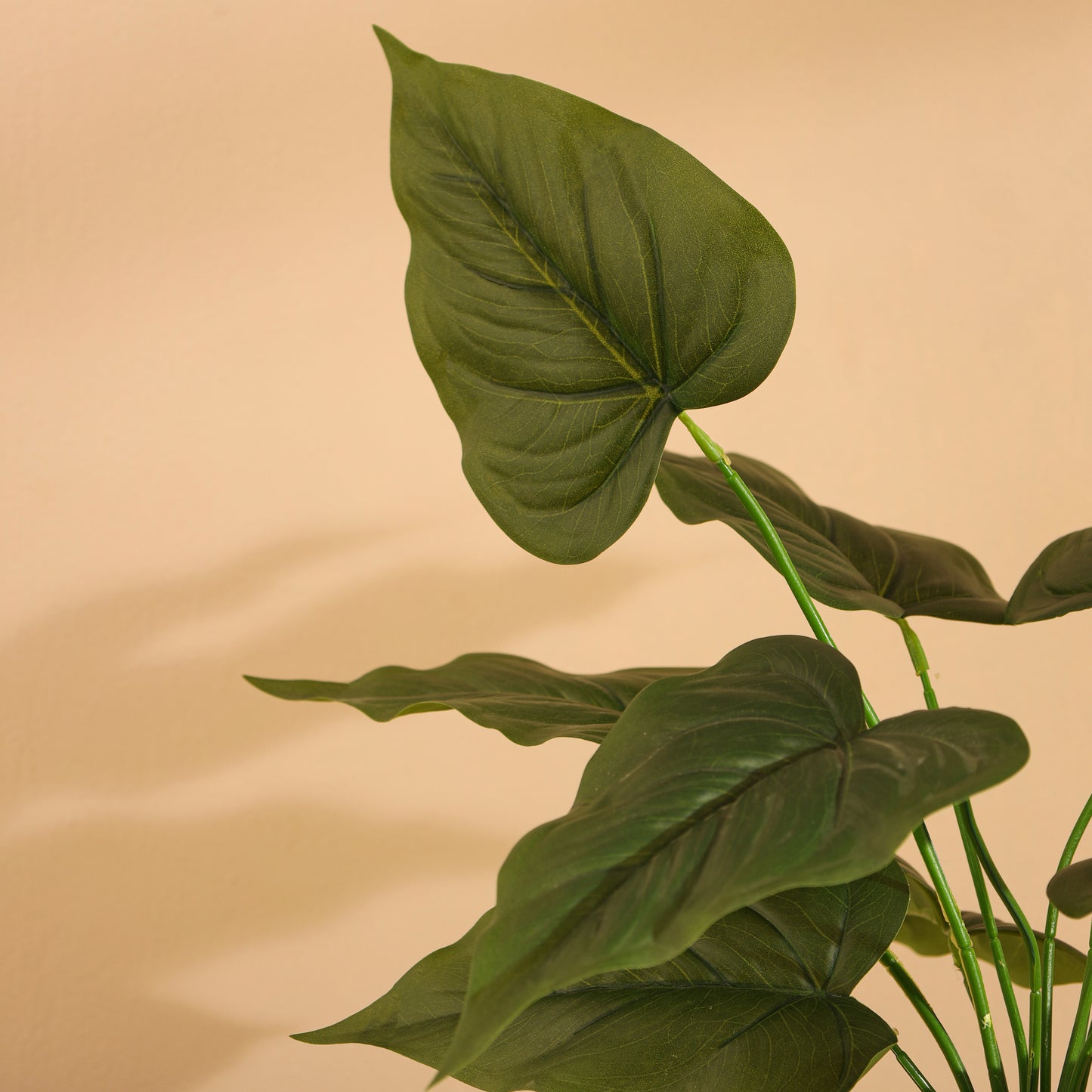 Artificial Potted Green Plant for Home Décor – Realistic Indoor Plant (With Pot, 1.5 Feet, 12 Leaves)