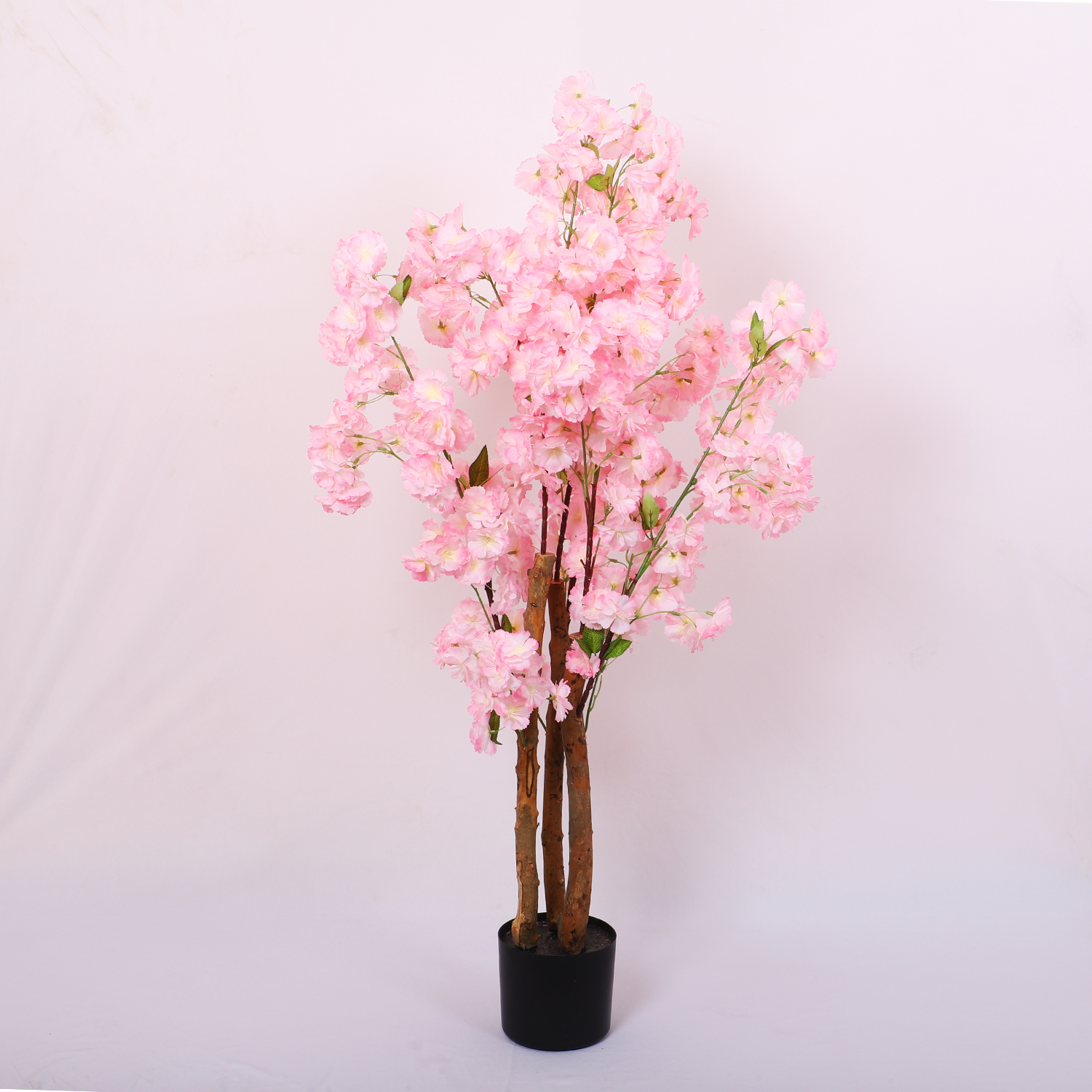 3.2 Feet Artificial Japanese Pink Cherry Blossom Flower Plant with Pot- Artificial Plant for Home Decor