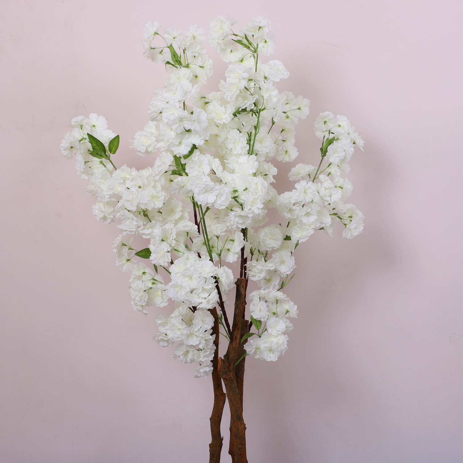 3.2 Feet Artificial While Japanese Cherry Blossom Flower Plant with Pot- Artificial Plant for Home Decor for indoor and outdoor use