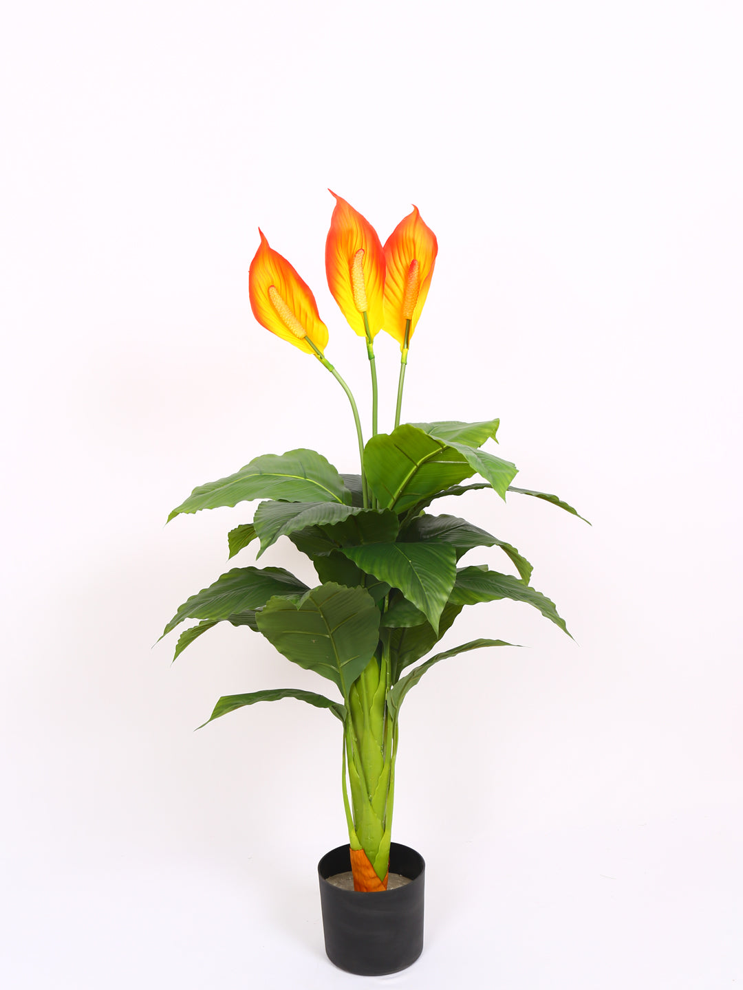 3.5 Feet Premium Faux Spathiphyllum Plant with Pot- Luxe Artificial Plant for Home and Interior Decor for indoor and outdoor use