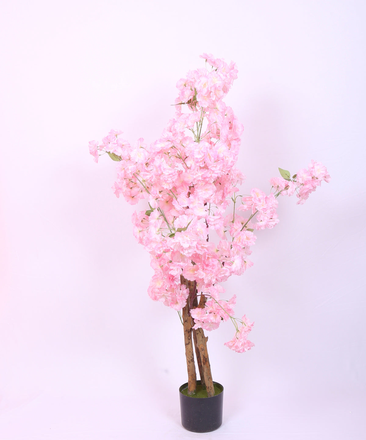3.6 Feet Luxe Artificial Pink Cherry Blossom Flower Plant with Pot - Premium Artificial Plant for Home and Office Decor for indoor and outdoor use