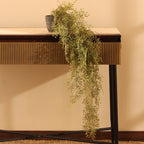 3 Feet Artificial Bush Hanging Plant With Pot - Luxe Faux Artificial Plant for Home and Office Decor for indoor and outdoor use