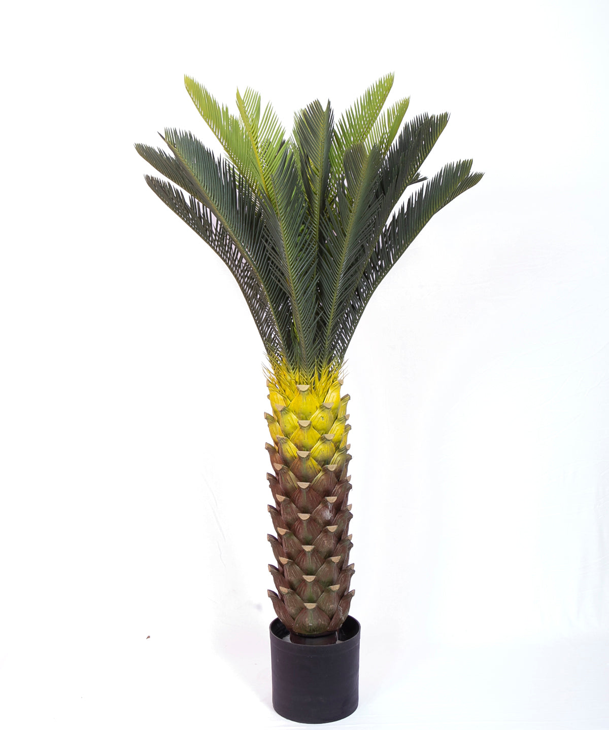 4.2 Feet Artificial Cycus Plant with Pot - Premium Artificial Plant for Home and Interior Decor for indoor and outdoor use 