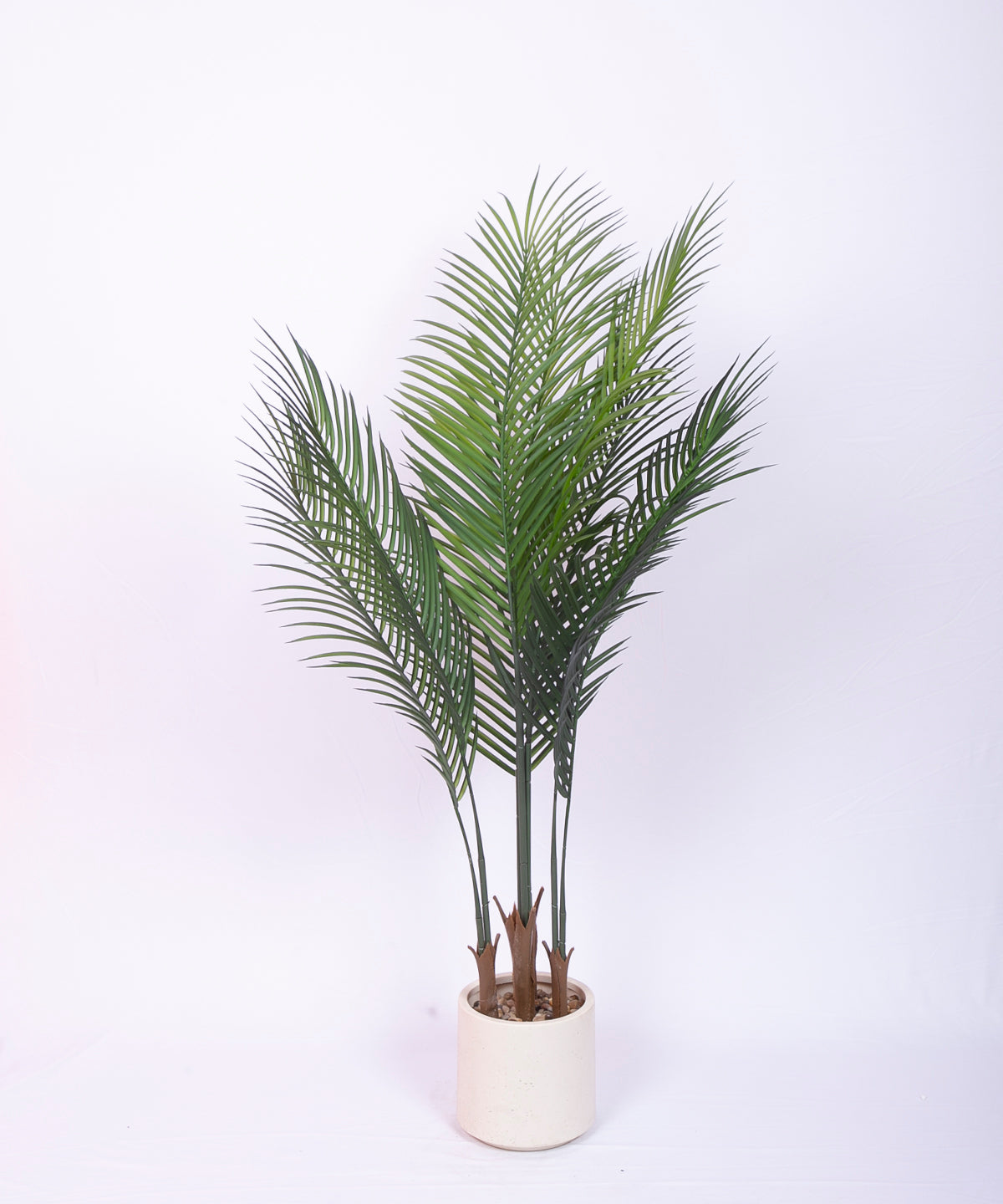 4 Feet Lush Green Areca Palm with Pot- Premium Artificial Plant for Home and Office Decor for indoor and outdoor use