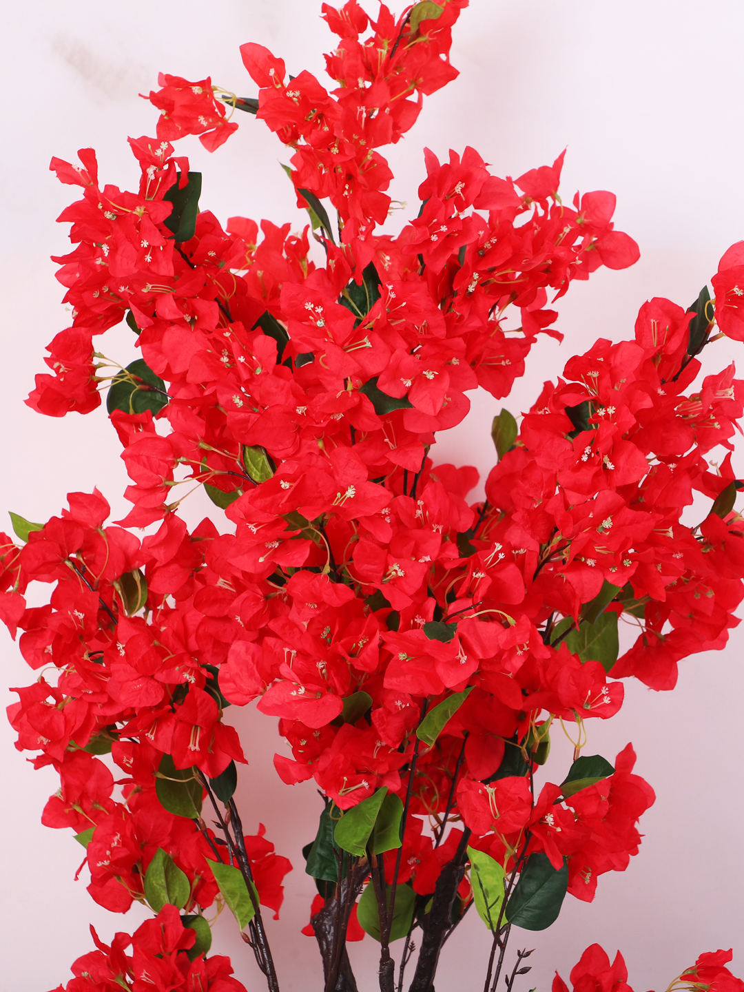 5.5 Feet Artificial Red Bougainvillea Flower Plant with Pot- Artificial Plant for Home Decor for indoor and outdoor use 