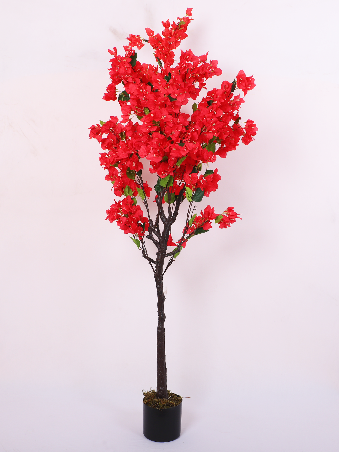 5.5 Feet Artificial Red Bougainvillea Flower Plant with Pot- Artificial Plant for Home Decor for indoor and outdoor use 