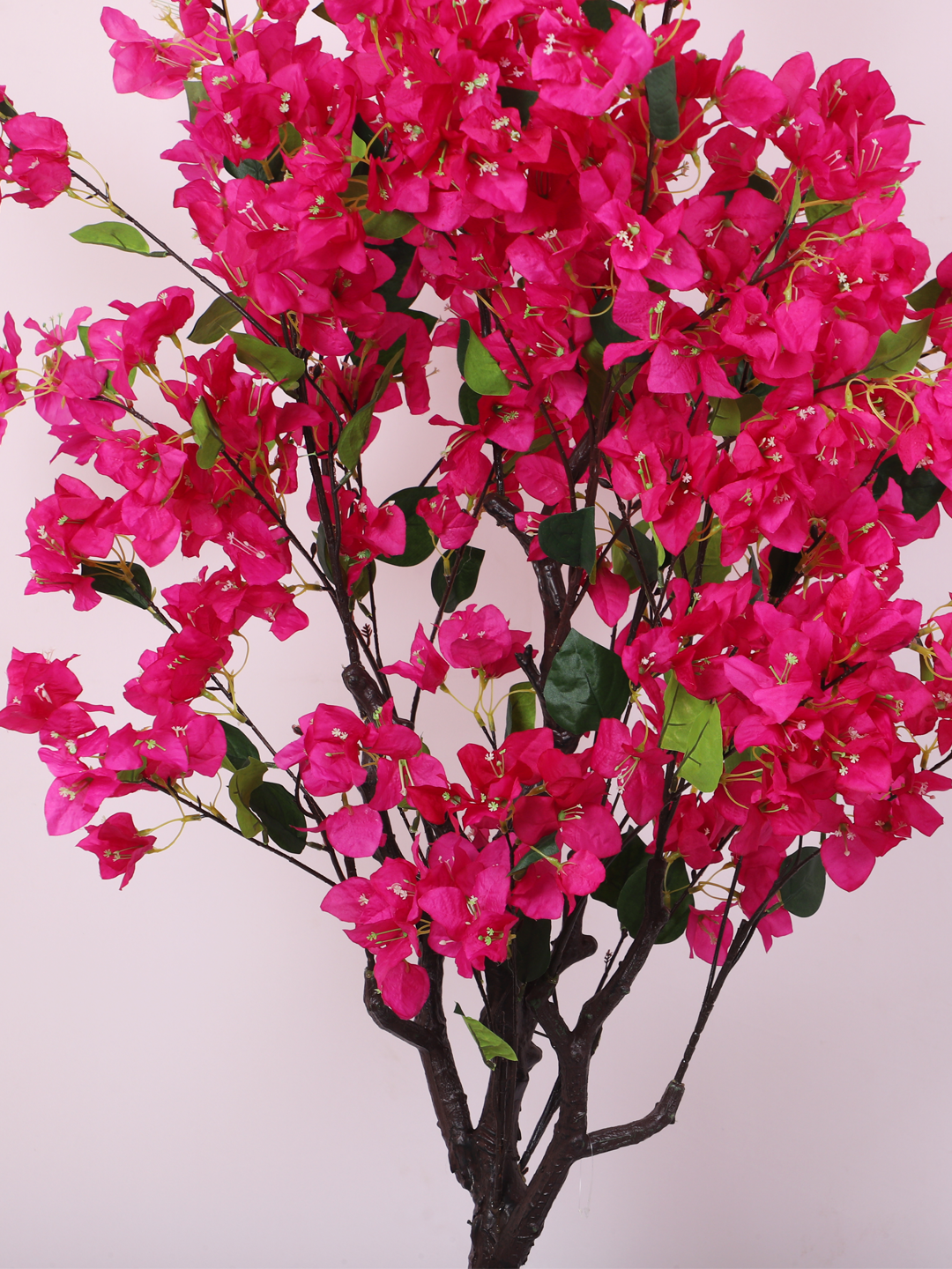 5.5 Feet Premium Artificial Dark Pink Bougainvillea Flower Plant with Pot- Artificial Plant for Home Decor for indoor and outdoor use 
