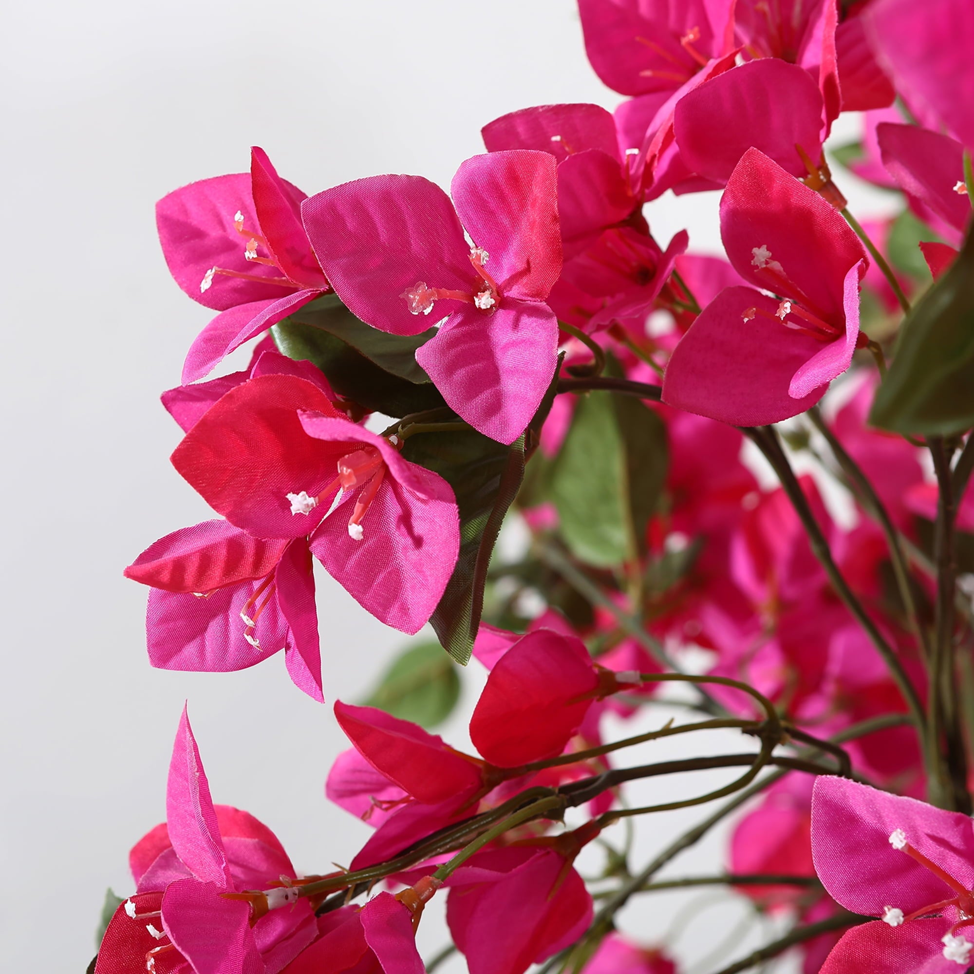 5 Feet Luxe Artificial Pink Bougainvillea Flower Potted Plant - Premium Artificial Plant for Home and Office Decor for indoor and outdoor use