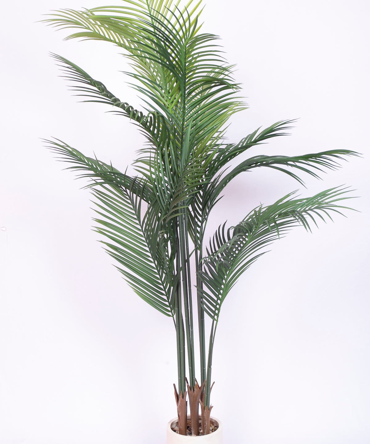 5 Feet Premium Artificial Lush Green Areca Palm Plant with Pot- Luxe Faux Plant for Interior Decor for indoor and outdoor use