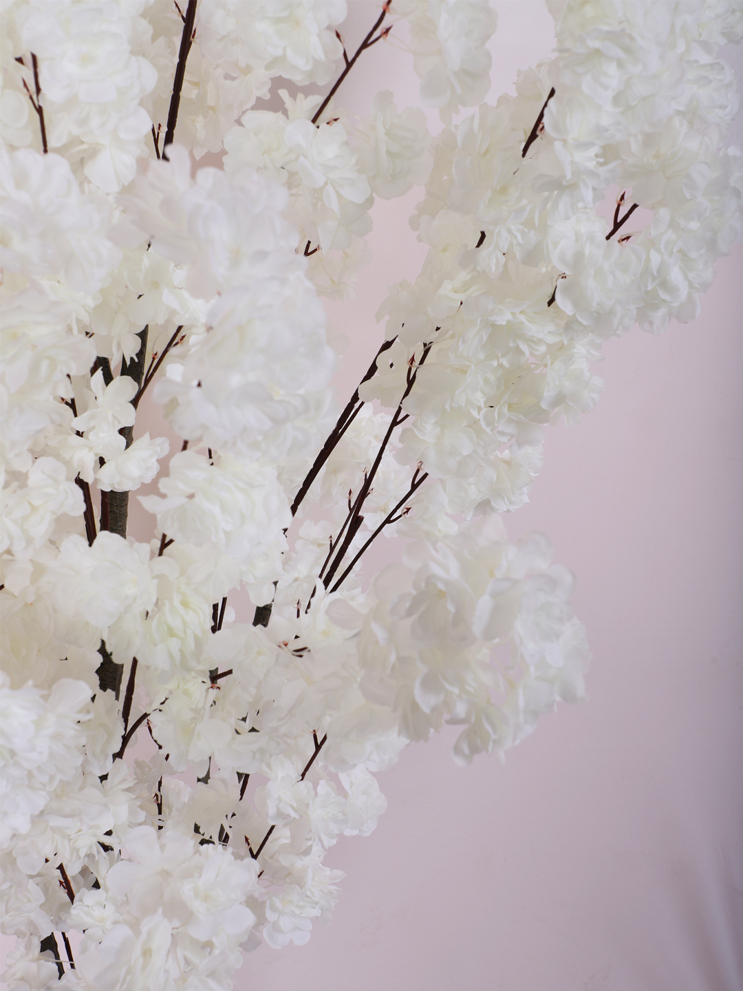 6 Feet Artificial White Japanese Cherry Blossom Flower Tree with Pot- Artificial Plant for Home Decor for indoor and outdoor use