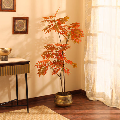 Bushy Artificial Plant – With Pot (5 Feet, Green)