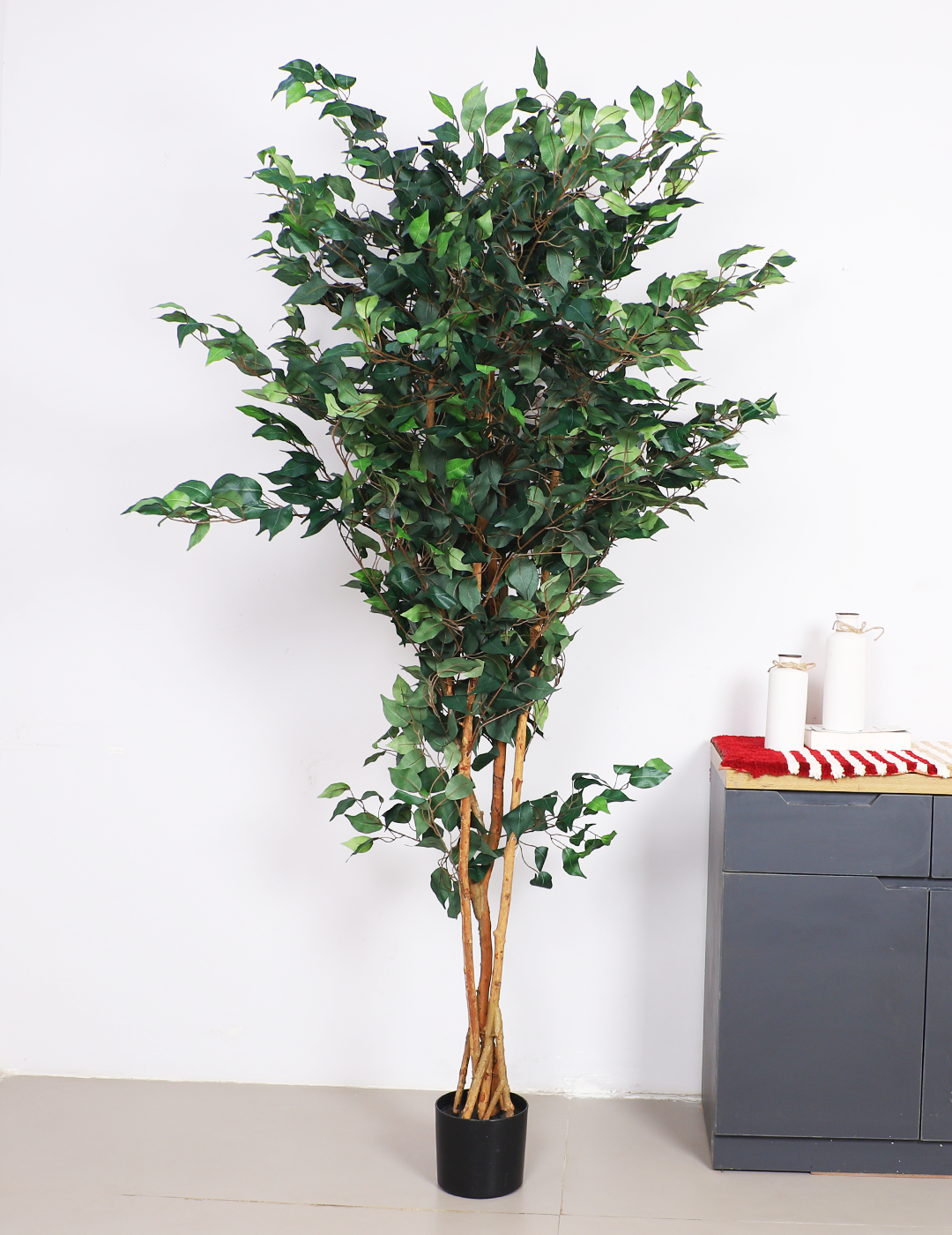 Artificial Ficus plant 7 feet with pot for home and office decor 