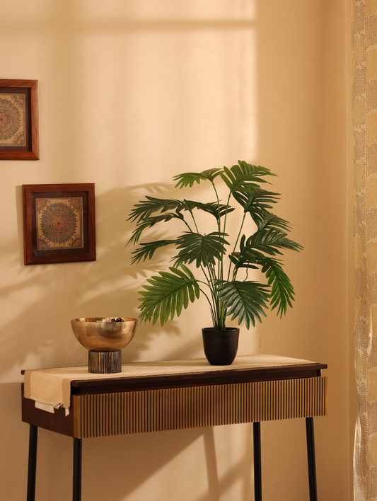 Artificial Areca Palm Plant – Without Pot (2 Feet, 18 Leaves)