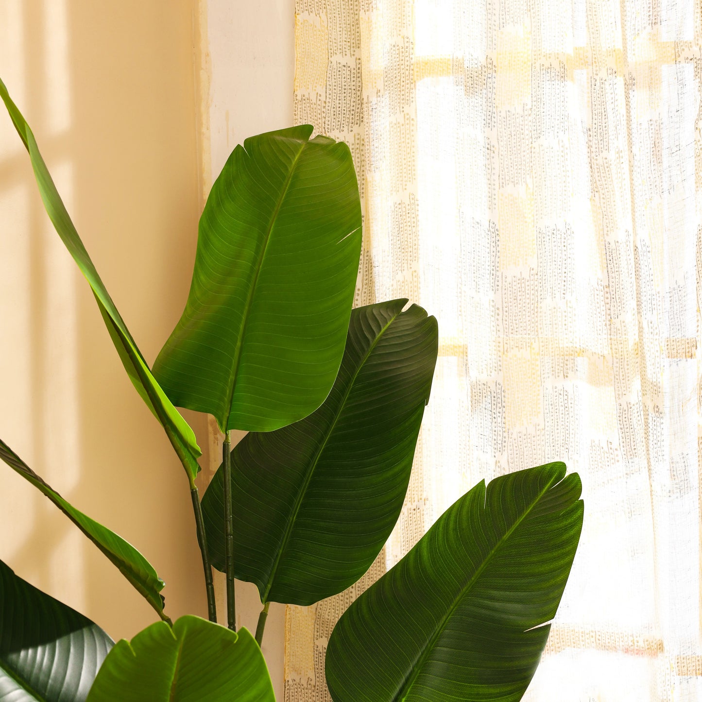 Artificial Banana Plant in Black Pot (5.2 Feet)