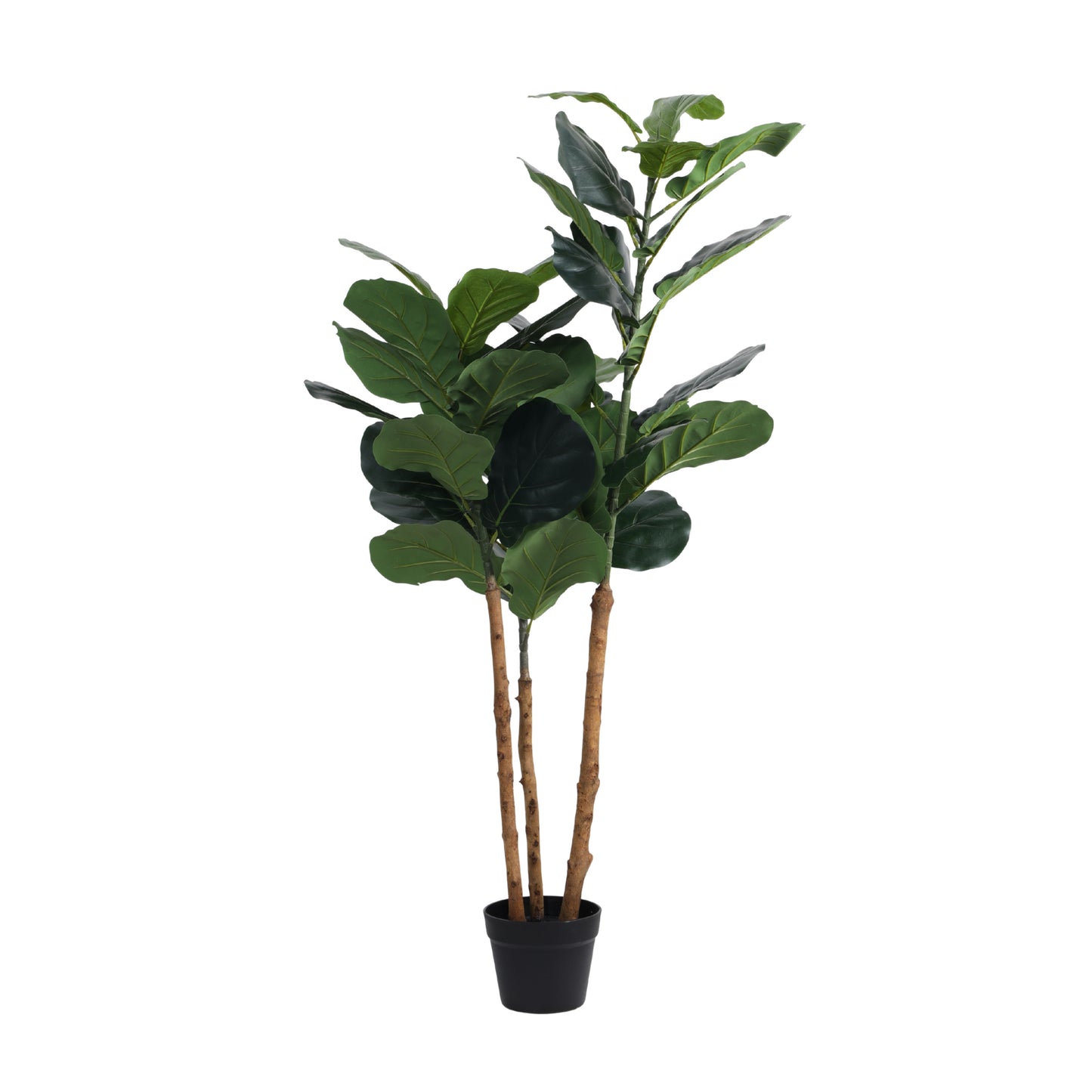 Artificial Fiddle Leaf Fig Plant for Home Décor – Realistic Indoor Plant (With Pot, 130 cm)