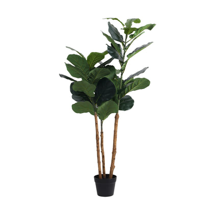 Artificial Fiddle Leaf Fig Plant for Home Décor – Realistic Indoor Plant (With Pot, 130 cm)
