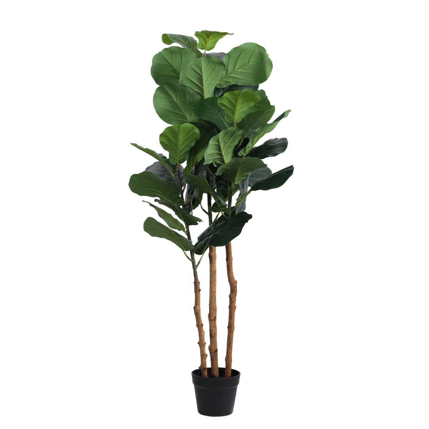 Artificial Fiddle Leaf Fig Plant for Home Décor – Realistic Indoor Plant (With Pot, 130 cm)