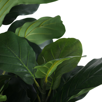 Artificial Fiddle Leaf Fig Plant for Home Décor – Realistic Indoor Plant (With Pot, 130 cm)