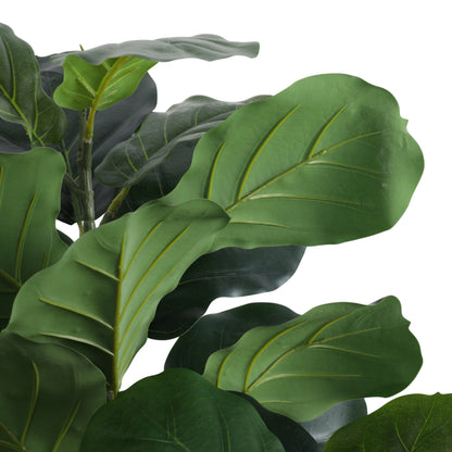 Artificial Fiddle Leaf Fig Plant for Home Décor – Realistic Indoor Plant (With Pot, 130 cm)