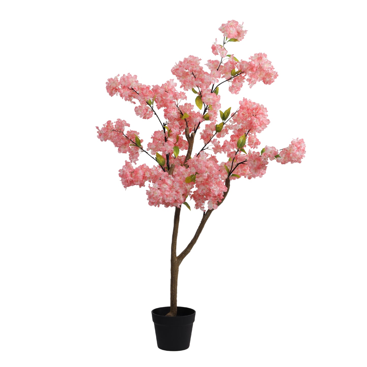 Artificial Dark Pink Cherry Blossom Tree for Home Décor – Realistic Indoor Plant (With Pot, 130 cm)