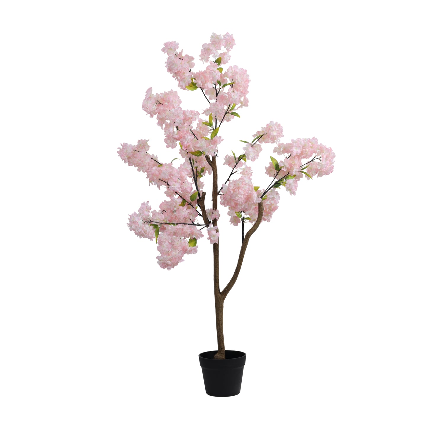 Artificial Light Pink Cherry Blossom Tree for Home Décor – Realistic Indoor Plant (With Pot, 130 cm)