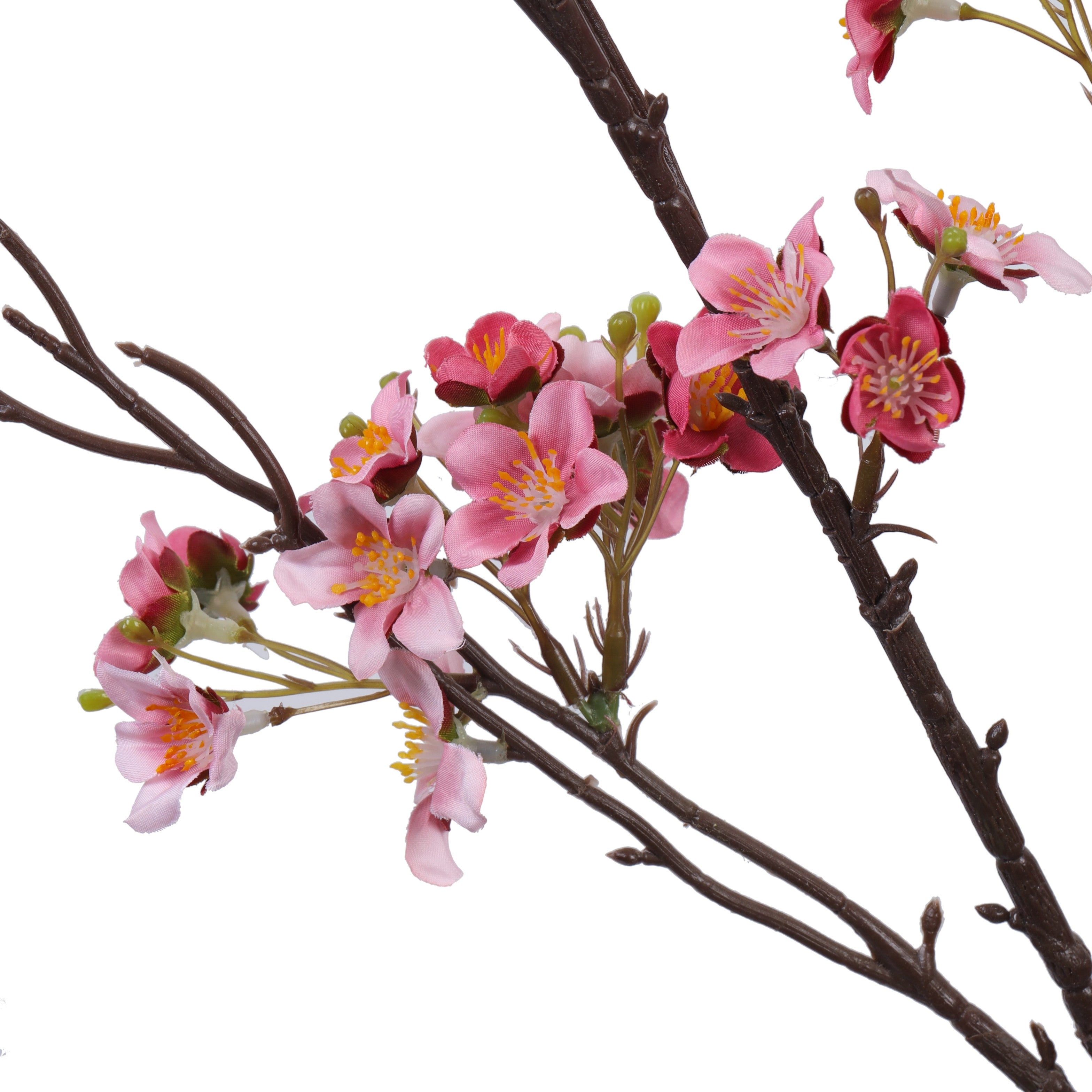 4 Feet Artificial Pink Cherry Blossom Flower Stick- Artificial Flowers for Home and Interior Decor