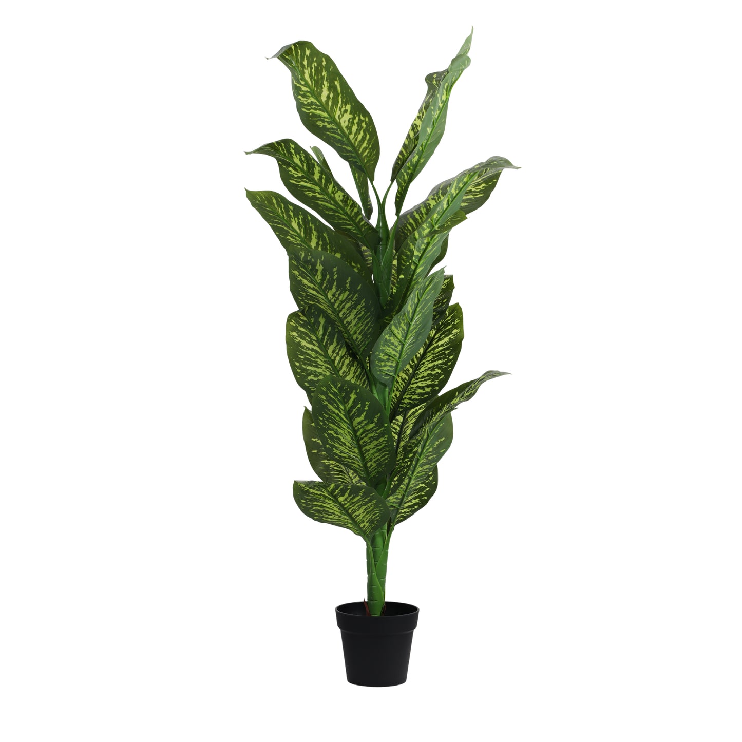 Artificial Dieffenbachia Plant for Home Décor – Realistic Indoor Plant (With Pot, 5.5 Feet)