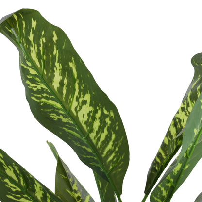 Artificial Dieffenbachia Plant for Home Décor – Realistic Indoor Plant (With Pot, 5.5 Feet)