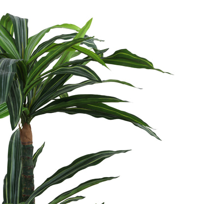 Artificial Variegated Dracaena Plant – With Pot (5 Feet)