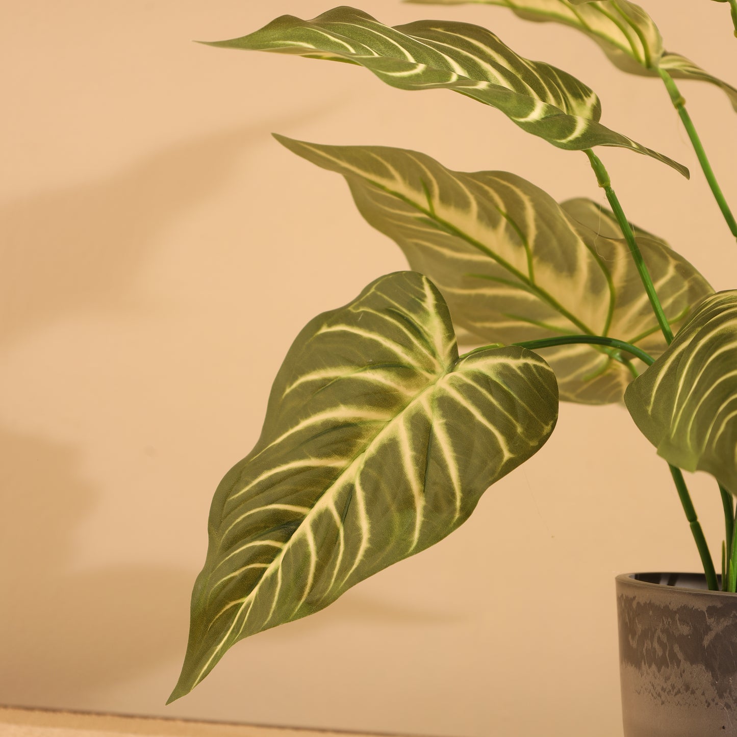 Artificial Potted Syngonium Plant – With Pot (1.5 Feet, 12 Leaves)