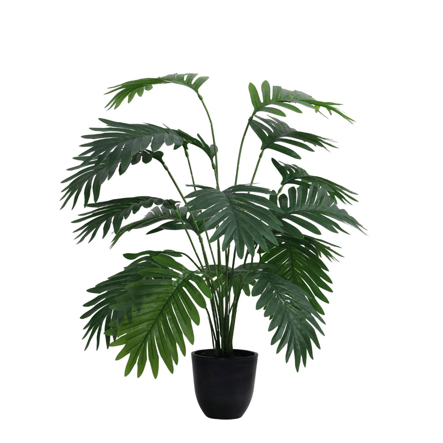 Artificial Potted Areca Palm Plant for Home Décor – Realistic Indoor Plant (With Pot, 2 Feet, 18 Leaves)