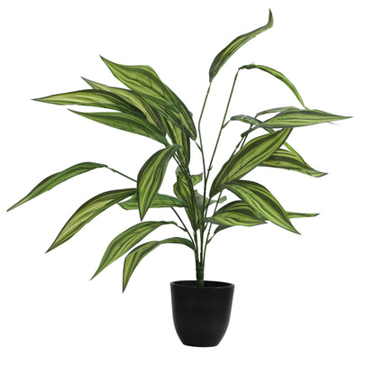 Artificial Yellow Croton – Without Pot (2 Feet, 26 Leaves, Set of 2)