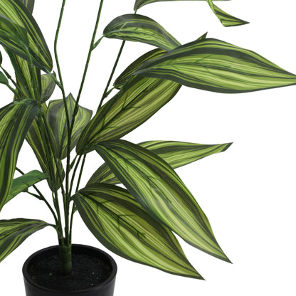 Artificial Potted Yellow Croton – With Pot (2 Feet, 26 Leaves)